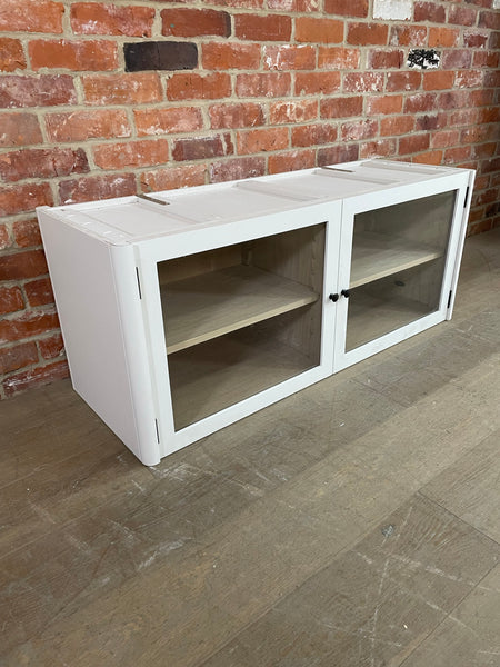 Farlow Glazed 2 Door Base Cabinet - Silver Birch