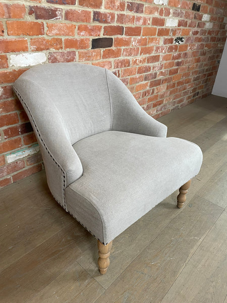 Audrey Chair - Chloe Trellis - Vintage Oak Legs