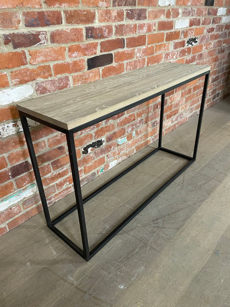 Carter 1200 Rectangular Console Table - Metal & Oak