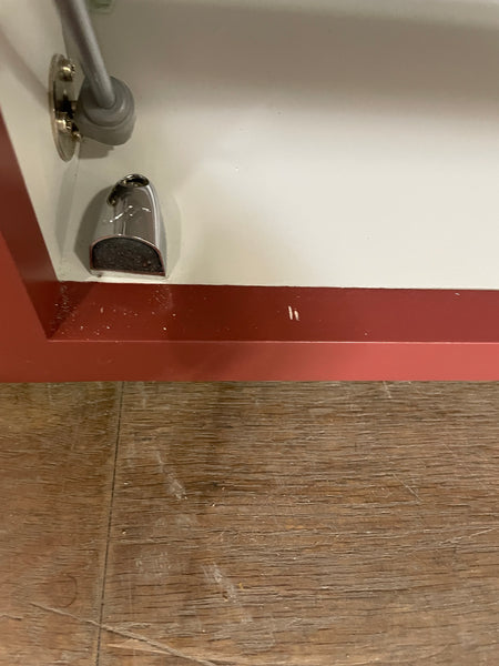 Chichester 690 Glazed Top Box Cabinet - Paprika