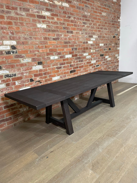 Arundel 4-10 Seater Dining Table, Ebony Oak