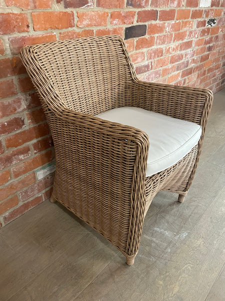 Stanway Carver Chair with Natural Cushion - Honey