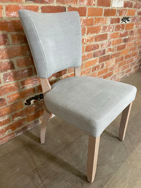 Mowbray Dining Chair - Chloe Ash - Natural Oak Legs