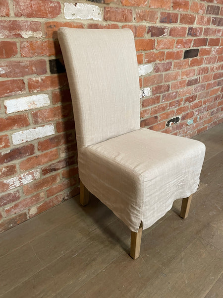 Long Island Dining Chair - Imogen Holkham Sand - Vintage Oak