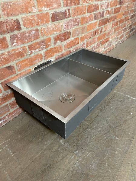 Neptune Contemporary Large Stainless Steel Sink- No Wastes