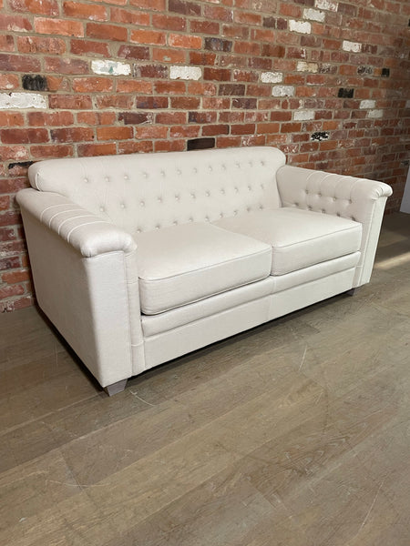 Lottie Sofa Medium - Hugo Pale Oat - Pale Oak Legs