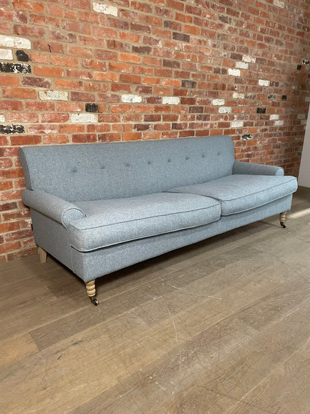 George Sofa Grand - Elliot Soft Teal - Vintage Oak