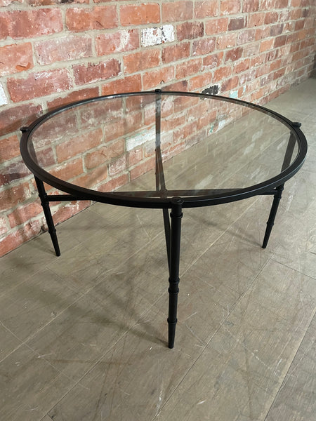 Coniston 75 Low Round Coffee Table - Black Bronze