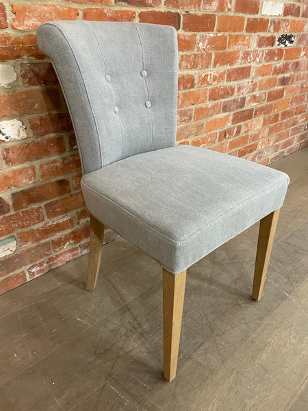 Calverston Dining Chair - Chloe Ash - Vintage Oak Legs