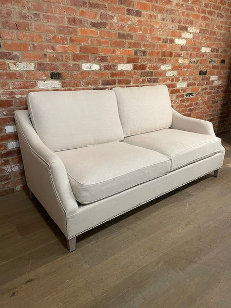 Eva Sofa Large - Hugo Pale Oat - Pale Oak Legs