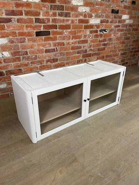 Farlow Glazed 2 Door Base Cabinet - Silver Birch