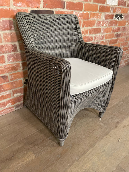 Stanway Carver Chair with Natural Cushion - Reed