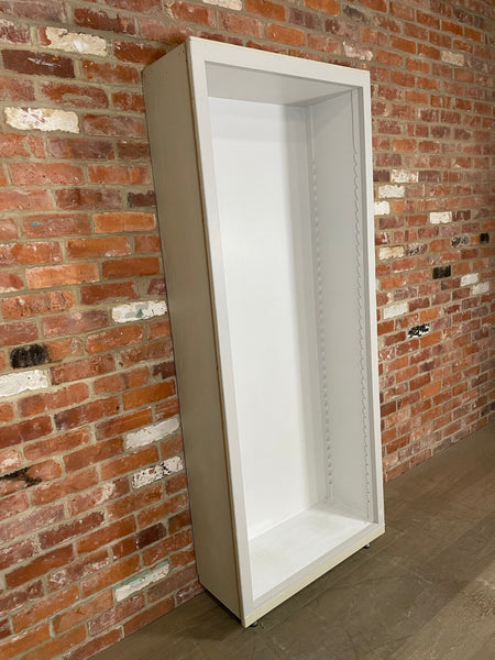 Pembroke Fitted Storage - 825mm- Exterior Driftwood/Lead Light & Interior Shell/Silver Birch- No Shelves