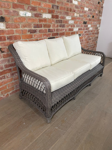 Harrington 3 Seat Sofa with Natural Cushions - Reed