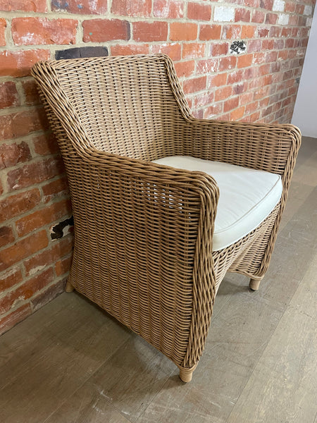 Stanway Carver Chair with Natural Cushion - Honey
