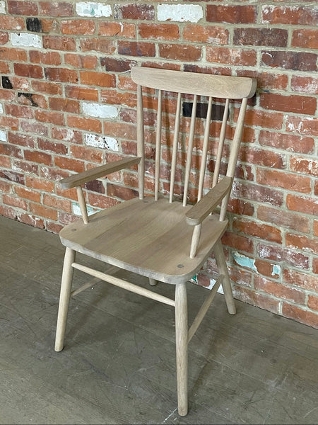 Wardley Carver Chair - Natural Oak Isoguard