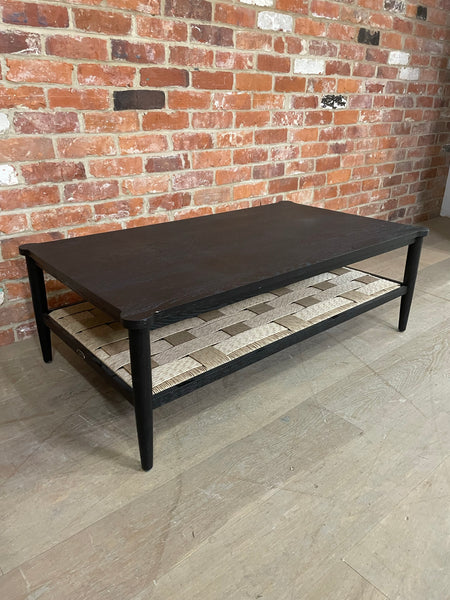 Frome 120 Rectangular Coffee Table - Warm Black Oak