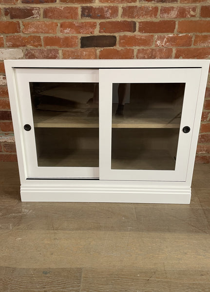 Chawton Single Glazed 2 Door Base Cabinet - Snow