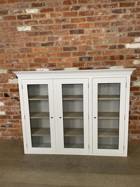 Suffolk 5ft Contemporary Glazed Dresser TOP ONLY- Silver Birch- No Lighting