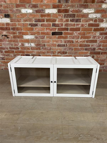 Farlow Glazed 2 Door Base Cabinet - Silver Birch