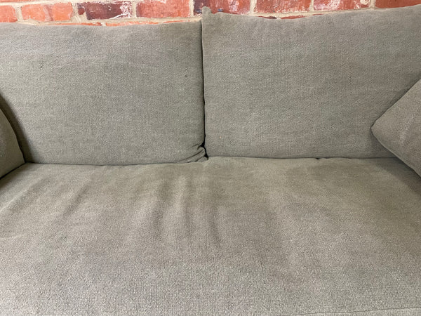 Eliza 2 Seater Sofa - Signature Linen Moss - Natural Oak Legs