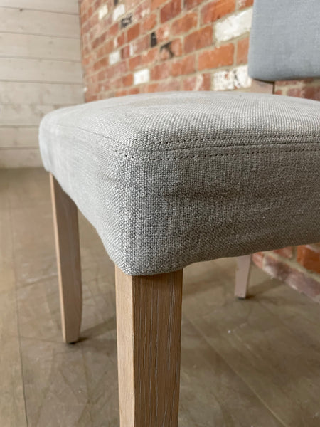 Mowbray Dining Chair - Chloe Ash - Natural Oak Legs