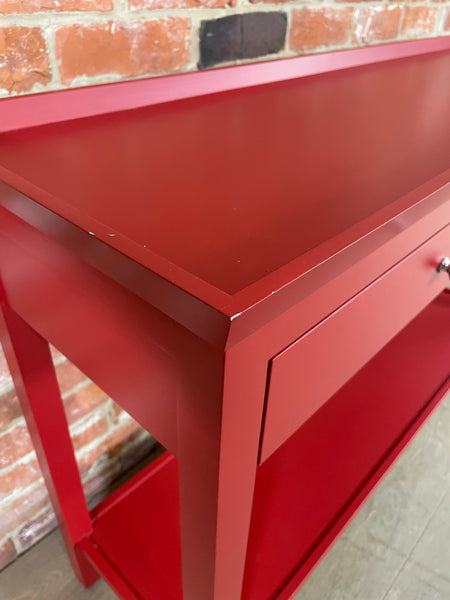 Aldwych 122 Rectangular Console Table - Burnham Red Exterior, Rhubarb Interior