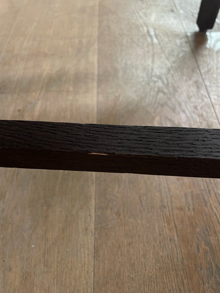 Shoreditch Dining Chair - Linara Flax Blue - Darkened Oak