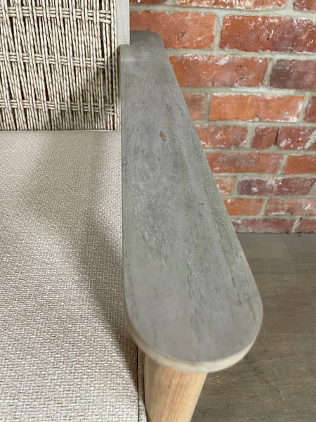 Kew Carver Chair with Cushion Natural Woven