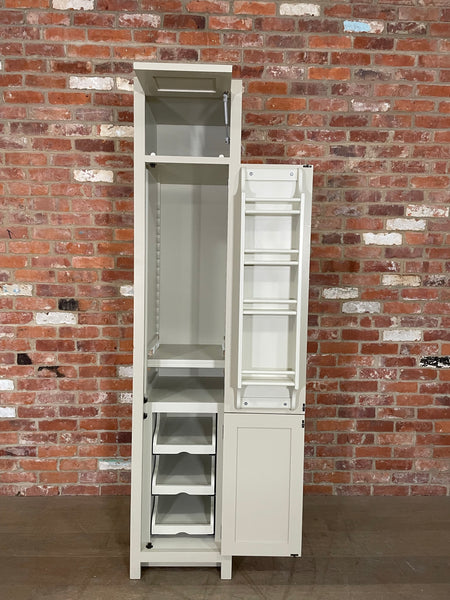 Chichester 450 Full Height Larder Cabinet Right - Limestone