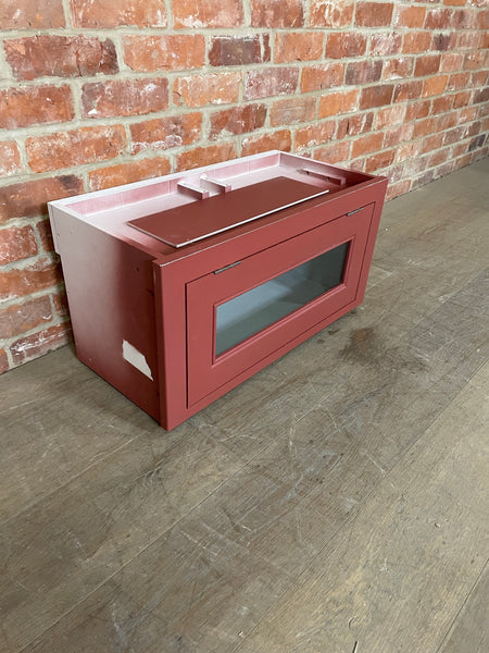 Chichester 690 Glazed Top Box Cabinet - Paprika
