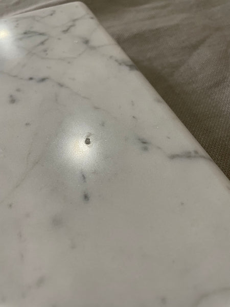 Neptune 129 Carrara Marble Vanity Top - Honed
