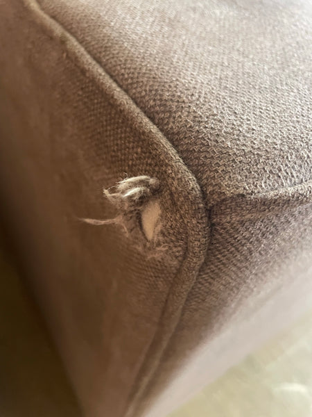 Shoreditch 3 Seater Sofa - Linara Dark Fig - Darkened Oak