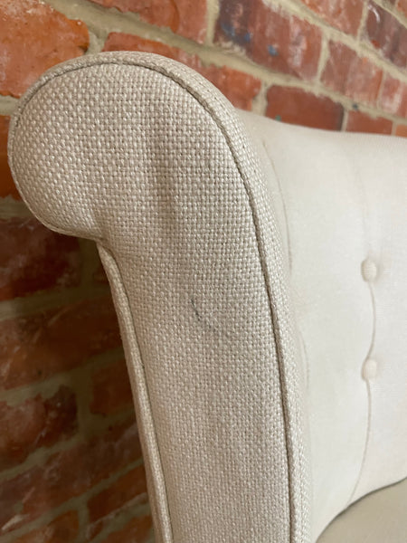 Calverston Dining Chair - Heavyweight Linen Pale Oat - Pale Oak