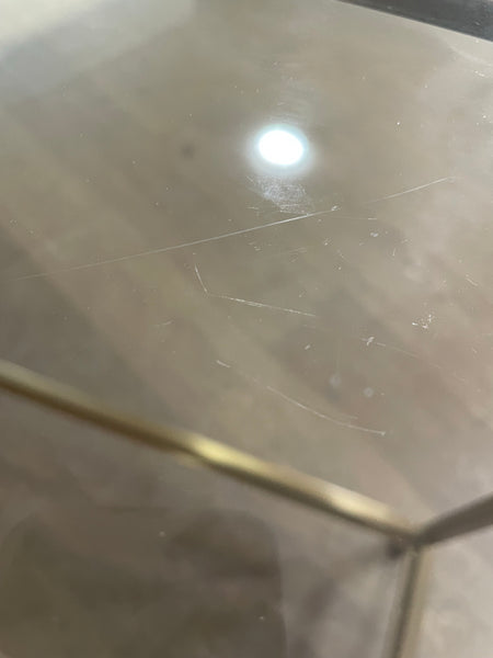 Keswick 100 Rectangular Console Table - Brushed Brass