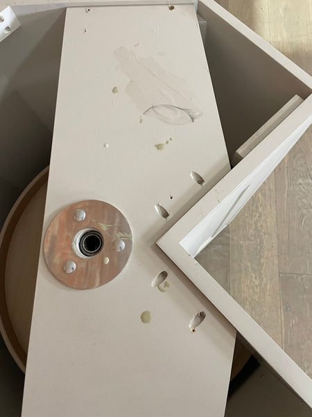 Suffolk 830 Corner Carousel Cabinet - Driftwood