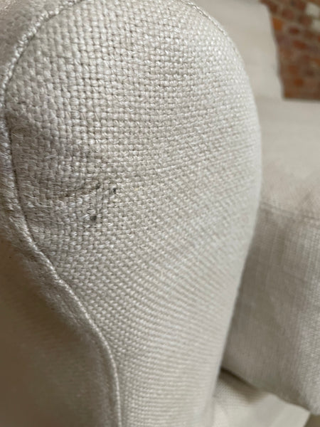 Long Island Right Arm Large Return - Heavyweight Linen Pale Oat Component