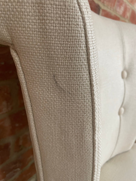 Calverston Dining Chair - Heavyweight Linen Pale Oat - Pale Oak
