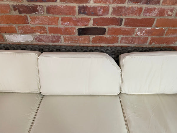 Tresco Large Sofa with Natural Cushions - Reed- Non Standard Cushion