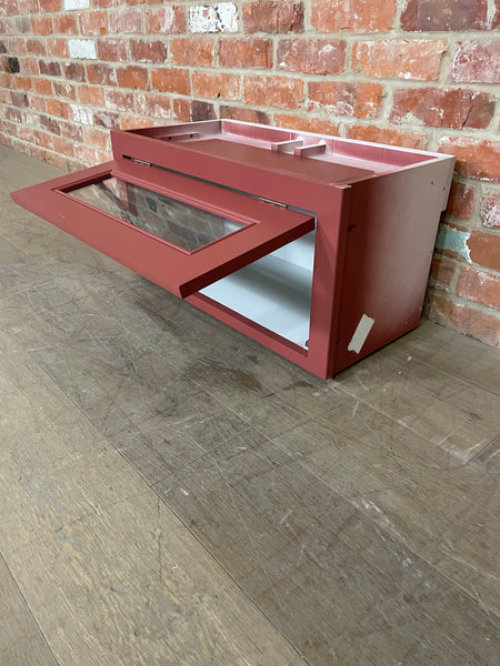 Chichester 690 Glazed Top Box Cabinet - Paprika