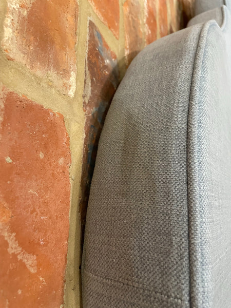 Clemmie Headboard Superking - Linara Flax Blue