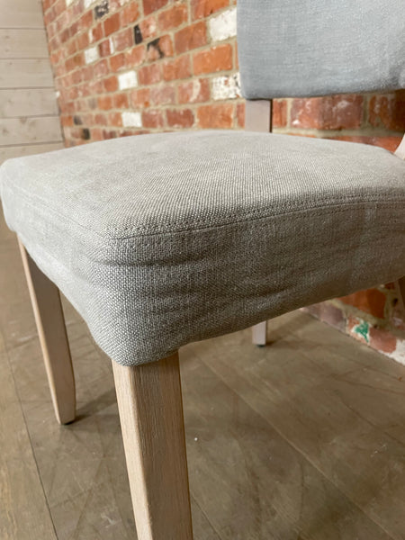 Mowbray Dining Chair - Chloe Ash - Natural Oak Legs