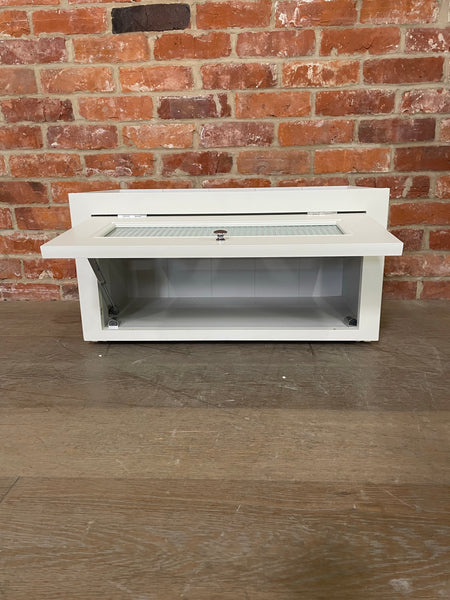 Bespoke Production - Chichester Glazed Top Box Wall Cabinet- Orkney White