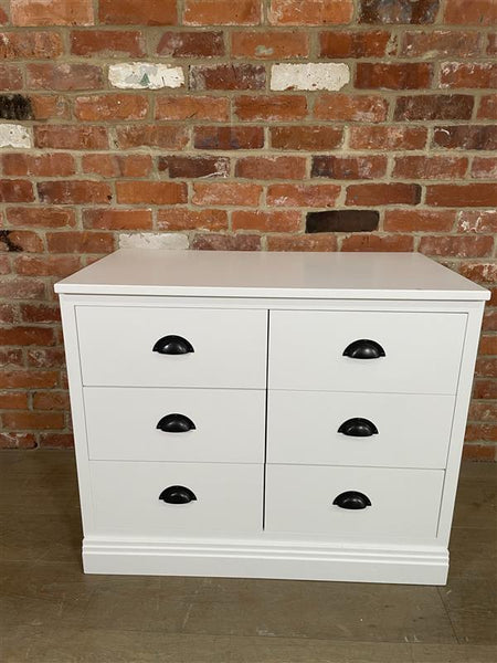 Chawton Single Sideboard With Drawers - Snow