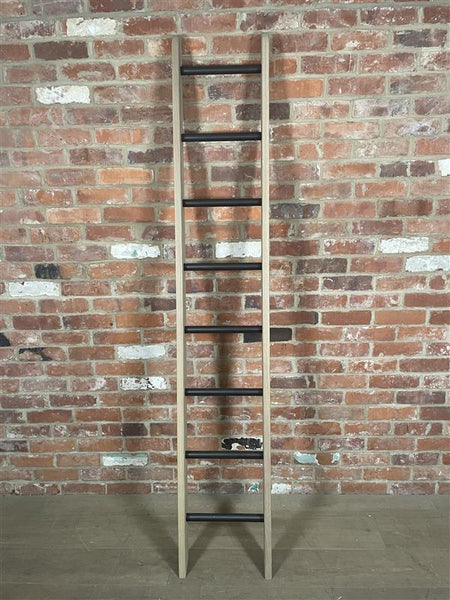 Chawton Tall Ladder  - Dark Vintage Oak and Bronze