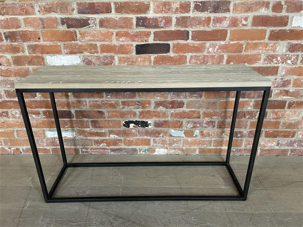 Carter 1200 Rectangular Console Table - Metal & Oak