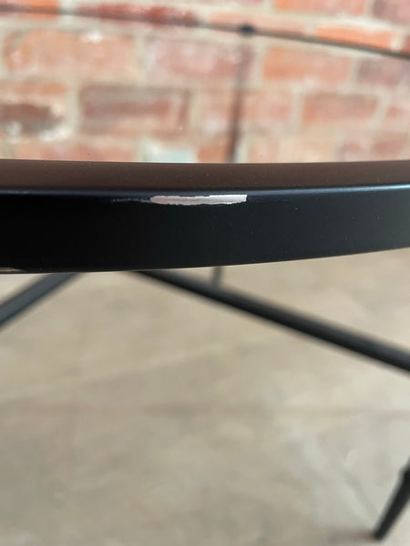 Coniston 75 Low Round Coffee Table - Black Bronze