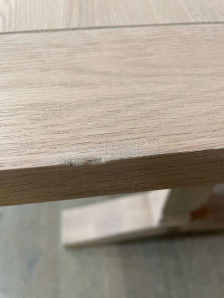 Harrogate 6 Seater Dining Table - Natural Oak- No Support Bar