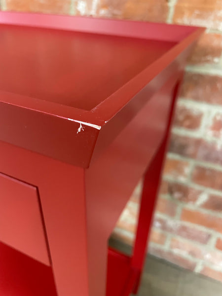 Aldwych 122 Rectangular Console Table - Burnham Red Exterior, Rhubarb Interior