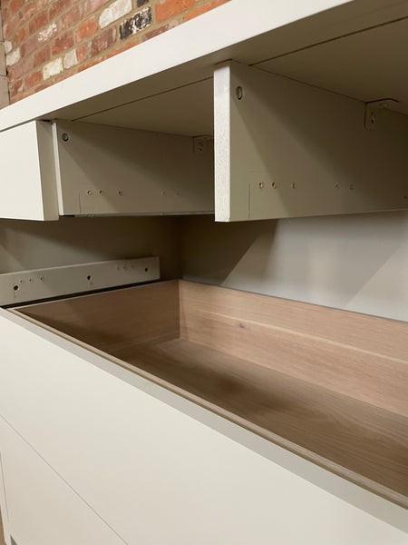 Suffolk 1350 7 Drawer Base Cabinet - Driftwood